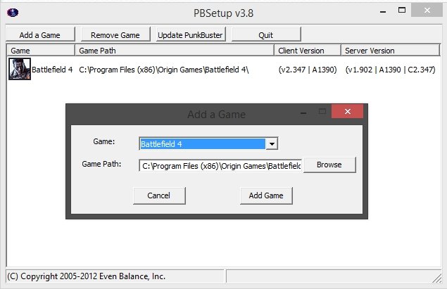 pbsetup.jpg Punkbuster Setup With pbsetup exe